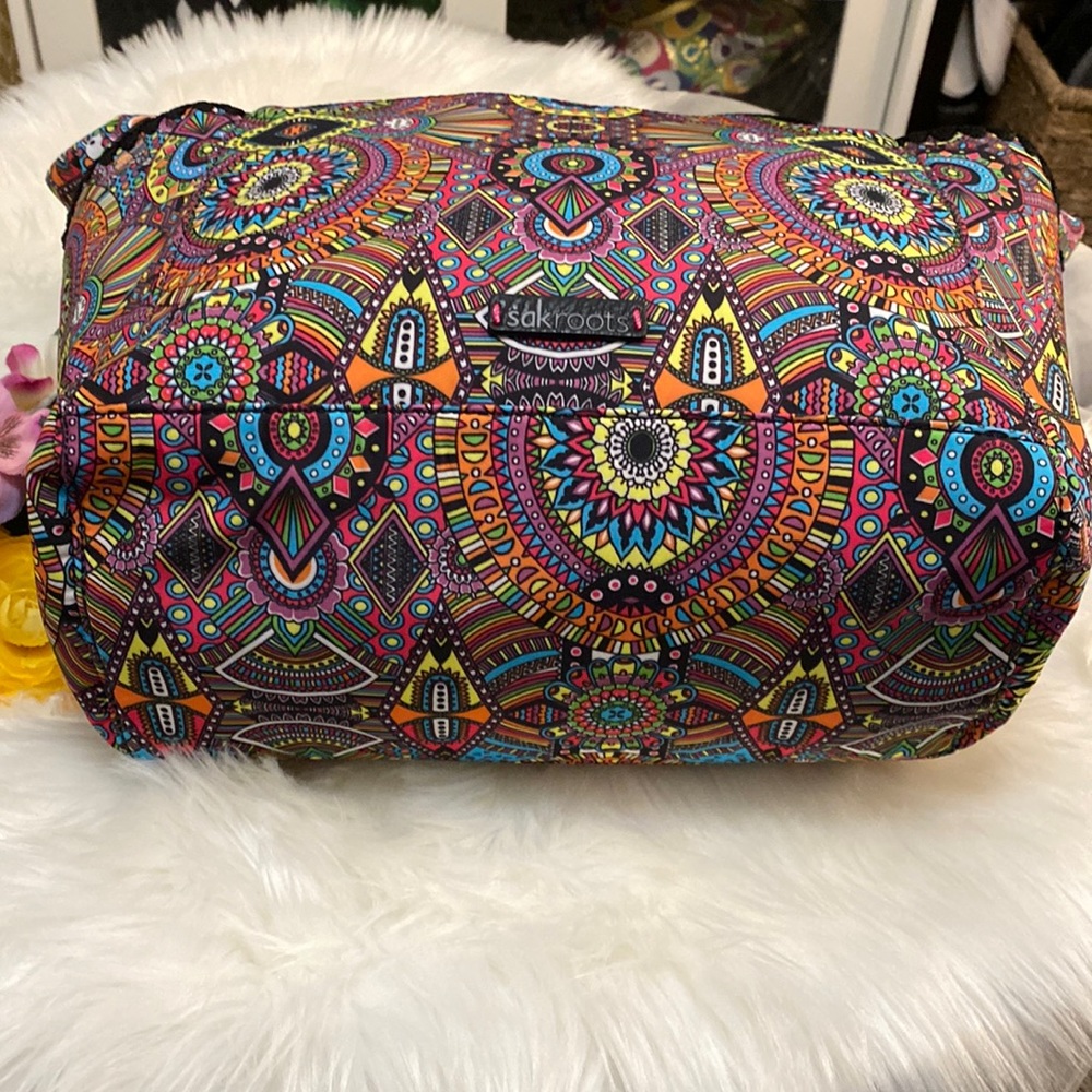 NEW! The Sak Rainbow Wanderlust Sakroots Tacoma Large Travel Weekender Tote - Picture 13 of 15
